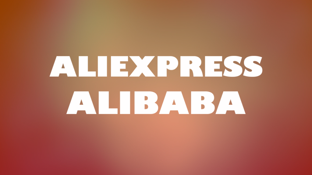 ALIEXPRESS E ALIBABA